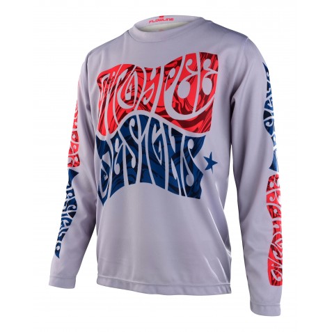 MAILLOT FLOWLINE LS TRIPPER CEMENT YOUTH